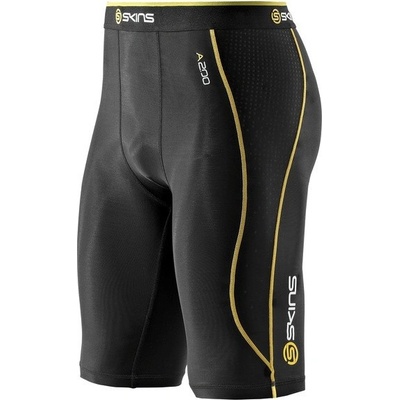 SKINS A200 Mens Black/Yellow 1/2 Tights – Zboží Mobilmania
