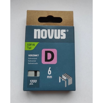 NOVUS sponky D53F, 6mm, 1200ks