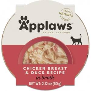 Applaws Luxury Juicy Chicken Breast with Duck pot in broth - Деликатесна купичка пилешки гърди и патица в бульон 60 гр 7001CE-A