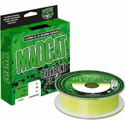 Madcat Spletaná Šnúra Backbone PE X8 Chartreuse 600 m 0,40 mm 40,9 kg
