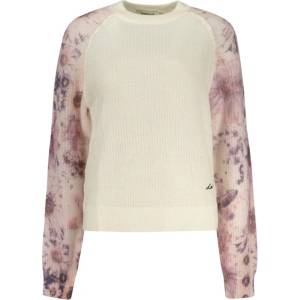 DESIGUAL Дамски пуловер desigual, Размер xs, Цвят Бяло (26wwjf19_bi1001)