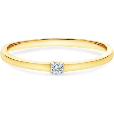 Savicki Zásnubní prsten žluté zlato diamant SAVP D 21030 PI