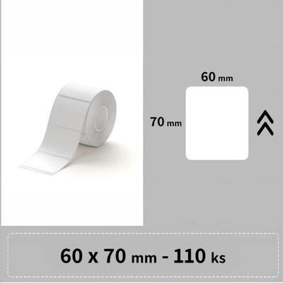Niimbot A2A28228501 60 x 70 mm 110 ks bílé samolepicí štítky