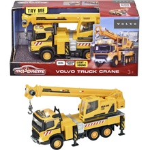 Majorette Autíčko stavebné so žeriavom Volvo Truck Crane kovové so zvukom a svetlom dĺžka 22 cm