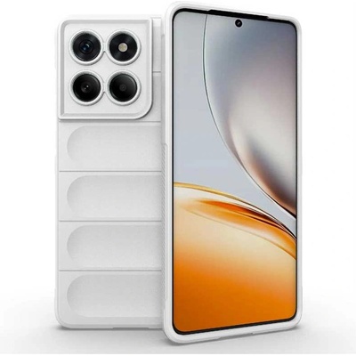 Подсилен силиконов гръб на ленти за Motorola Edge 60 5G/60 Fusion 5G - бял