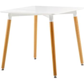 Horecano HORECANO-OSLO-Квадратна маса 80x80xh75, 5cm БЯЛ/ЧЕРЕН плот (0142434)