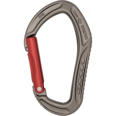 DMM Карабинер с щифт Dmm Alpha Sport Straight Gate Snapgate carabiner - Titanium / Red - размер One Size (321-0254-0211)