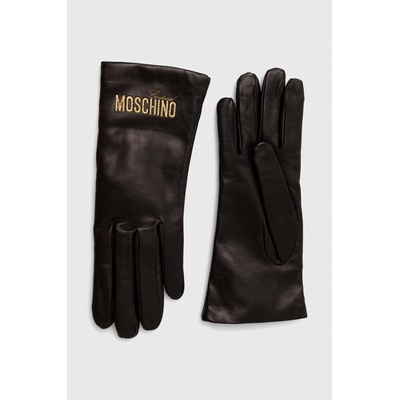Moschino Кожени ръкавици Moschino в черно (M2394.65248)