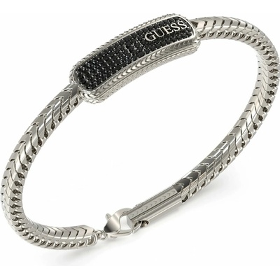 GUESS Gents Silver Tone Bracelet JUMB05018JWSTBKS