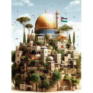 Anatolian - Puzzle Yasin Yaman: Jerusalem - 1 000 piese