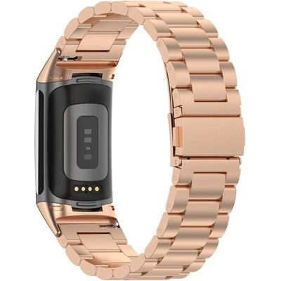 VSECHNONAMOBIL 112541 CLASSIC Kovový řemínek pro Fitbit Charge 6 ROSE GOLD