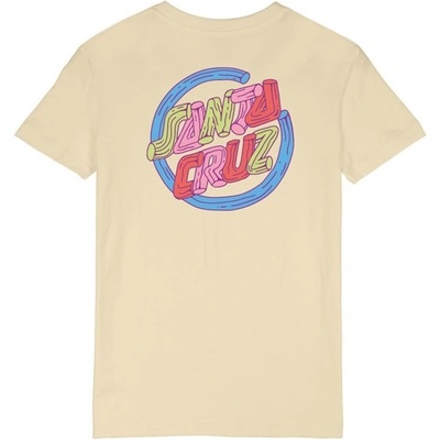 SANTA CRUZ Tubular Dot T-Shirt Chalk