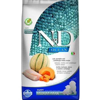 N&D Ocean Puppy Medium & Maxi Grain Free Cod Pumpkin Cantaloupe 2,5 kg