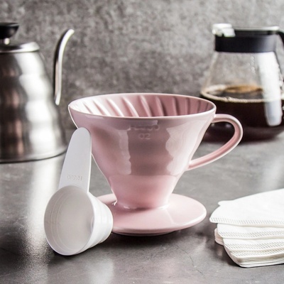 Hario Dripper V60-02 Ceramic Pink – Zboží Dáma