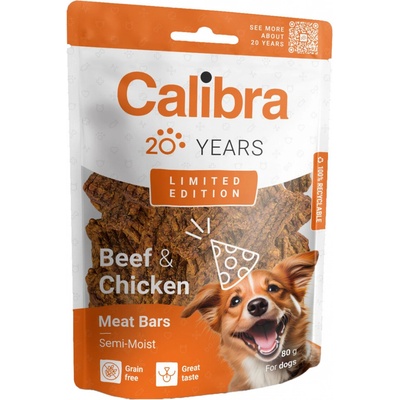 Calibra Dog Limited Edition Beef&Chicken Bars 80 g