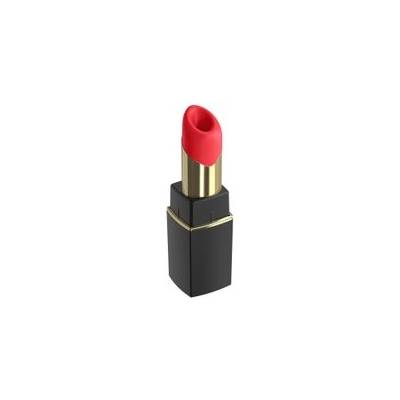 Womanizer Beauty - въздушновълнова клиторстимулираща играчка във форма на червило (черна) (P27001)