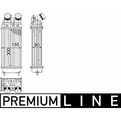 Chladič plniaceho vzduchu MAHLE ORIGINAL CI 419 000P (CI419000P)