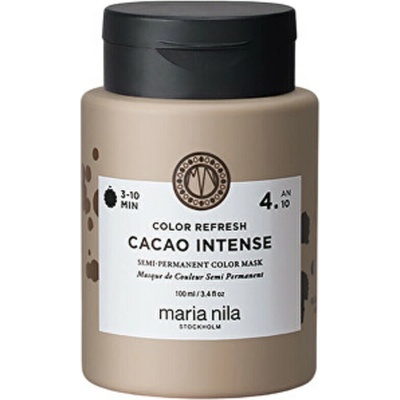 Maria Nila Colour Refresh vyživující a barvicí maska na vlasy 100 ml odtstín 4.10 Cacao Intense pro ženy