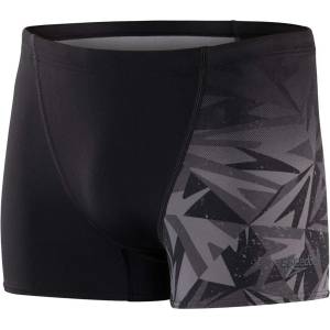 Speedo Къси панталони Speedo Allover V-Cut Aquashorts - Black Grey