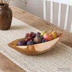 vidaXL Fruit Bowl JEPARA Teak Brown 46 x 16 x 11 cm (42010341)