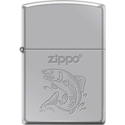 Zippo Запалка Zippo с мотив на риба, хром (22102)