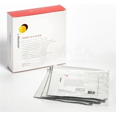 L-Mesitran FOAM nelepivé hydrofilické polyuretánové penové krytie 10 x 10 cm 10 ks