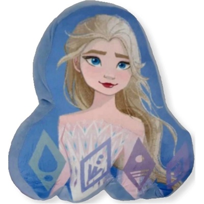 Setino Tvarovaný 3D vankúš Ľadové kráľovstvo II Frozen II motív Elsa 36x32