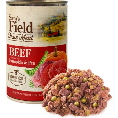 Sam's Field Adult True Beef with Pumpkin & Pea 400 g – Sleviste.cz