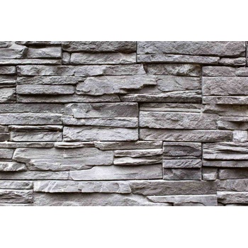 DIMEX ART s. r. o Флизелинов фототапет текстура на сива каменна стена 375 x 250 см