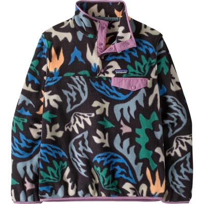 Patagonia Дамски поларен пуловер Patagonia Women's Lightweight Synchilla Snap-T Fleece Pullover Fleece jumper - Kaleido: Black - размер XL (105-0968-6715)