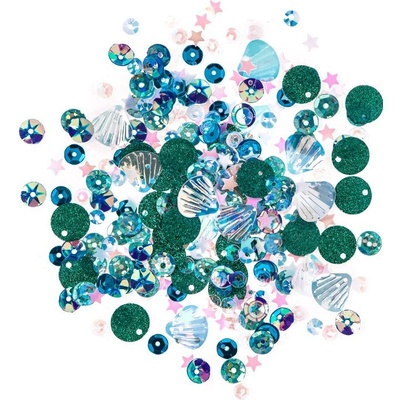 DP Craft Flitry pastelové opalescentní 15g, Moře