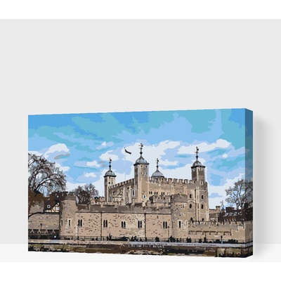 Vymalujsisam.cz Malování podle čísel London Tower Královský hrad Velikost 40 x 60 cm Rámování Na kartonové desce