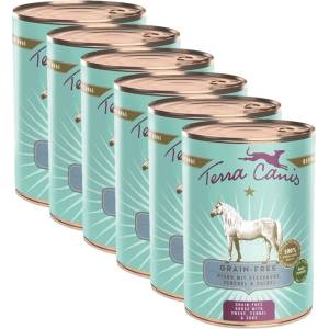 Terra Canis Без зърно Кон с ряпа, копър и салвия 6 x 400 г