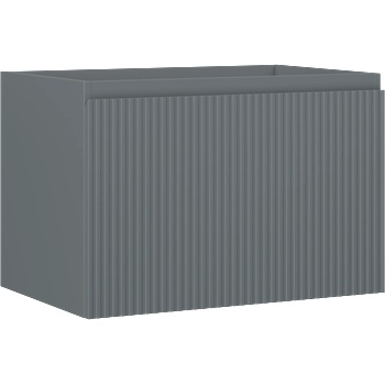 Mexen Rivel шкаф за баня 70 см, 1 чекмедже, оребрен, графит мат - 91A20-07047-1-BF66 (91A20-07047-1-BF66)