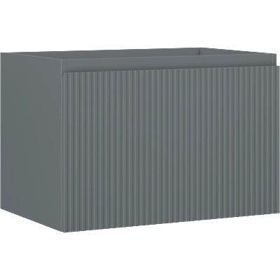 Mexen Rivel шкаф за баня 70 см, 1 чекмедже, оребрен, графит мат - 91A20-07047-1-BF66 (91A20-07047-1-BF66)