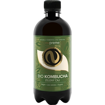 Nupreme Kombucha Zelený čaj BIO 400 ml