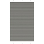 vidaXL Плисирана щора Антрацит 120x200 cm Ширина на плата 119, 4 cm (4015113)