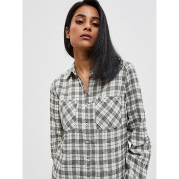 Moodo Черно-бяла дамска карирана риза Moodo Moodo | Byal | ЖЕНИ | XS