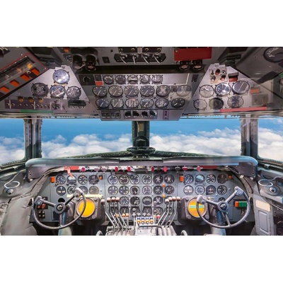 DIMEX ART Флизелинов фототапет кобина на самолет 375 x 250 см