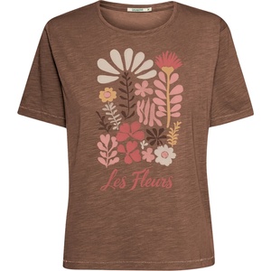 GreenBomb Дамска тениска GreenBomb Les Fleurs Nova T-shirt - Earth Wood - размер XL (916-7664-0115)