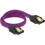 Delock SATA 3 F / F кабел за данни 0.3m Premium лилав 83690 (83690)