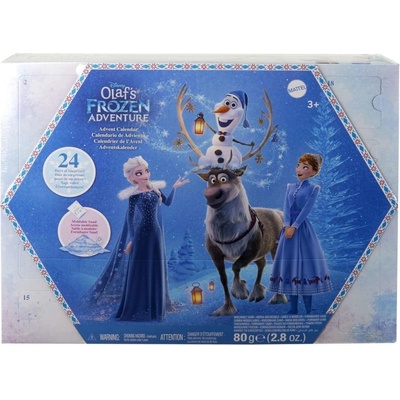 Mattel Disney Frozen Adventní kalendář s malými panenkami 2024