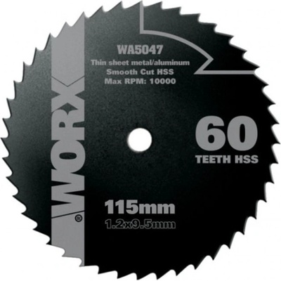 Worx orange WA5047 Kotouč na dřevo/kov 115 x 9,5 pro WU427 Worxsaw XL – Hledejceny.cz