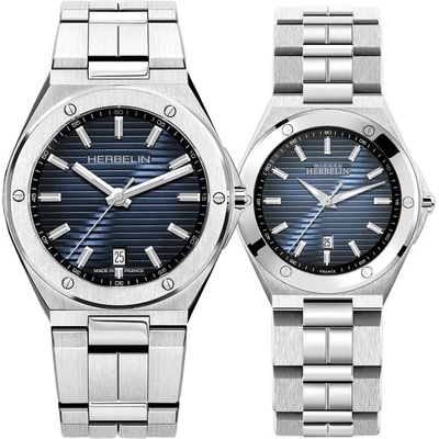 Herbelin Комплект часовници за двойки Herbelin Cap Camarat 12245B15-14245/B15 (12245B15-14245/B15)