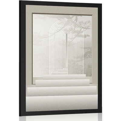 Plakát schody do ráje Mid-Century - 40x60 no frame