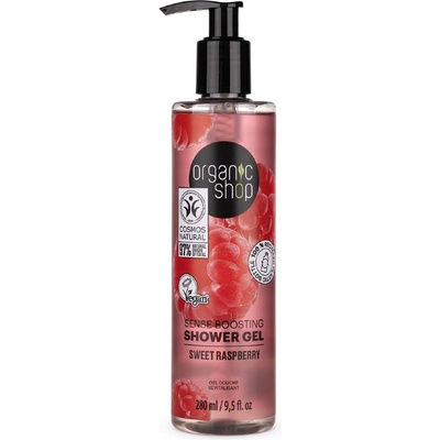 Organic Shop Sweet Raspberry Sense Boosting Shower Gel 280 ml