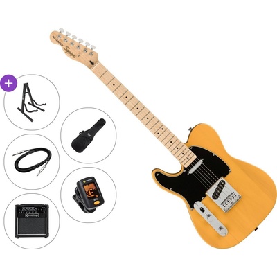 Squier Affinity Series Telecaster LH MN BPG Premium SET Butterscotch Blonde Електрическа китара