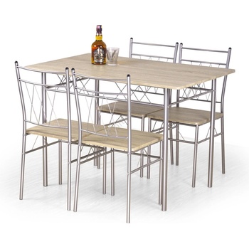 Halmar Трапезен комплект faust метал/дъб Сонома (ha0144)