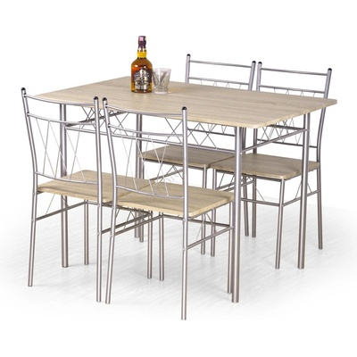 Halmar Трапезен комплект faust метал/дъб Сонома (ha0144)