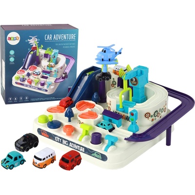 mamido Interaktivní sada s překážkovou dráhou pro autíčka barevná